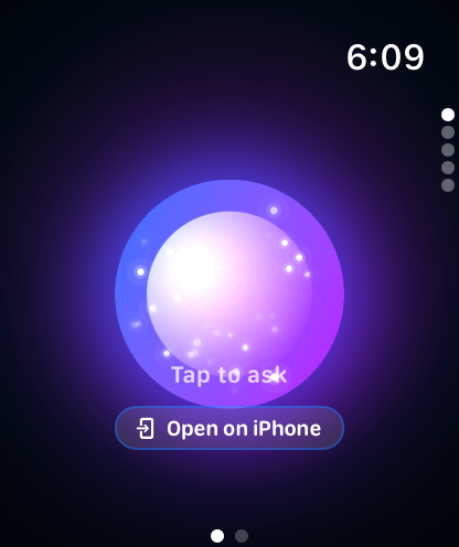 EusoTrip Pulse signed-out home on Apple Watch with live orb and iPhone handoff